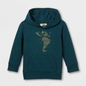 Latino Heritage Month Kids' Latin America Hooded Sweatshirt - Navy Large